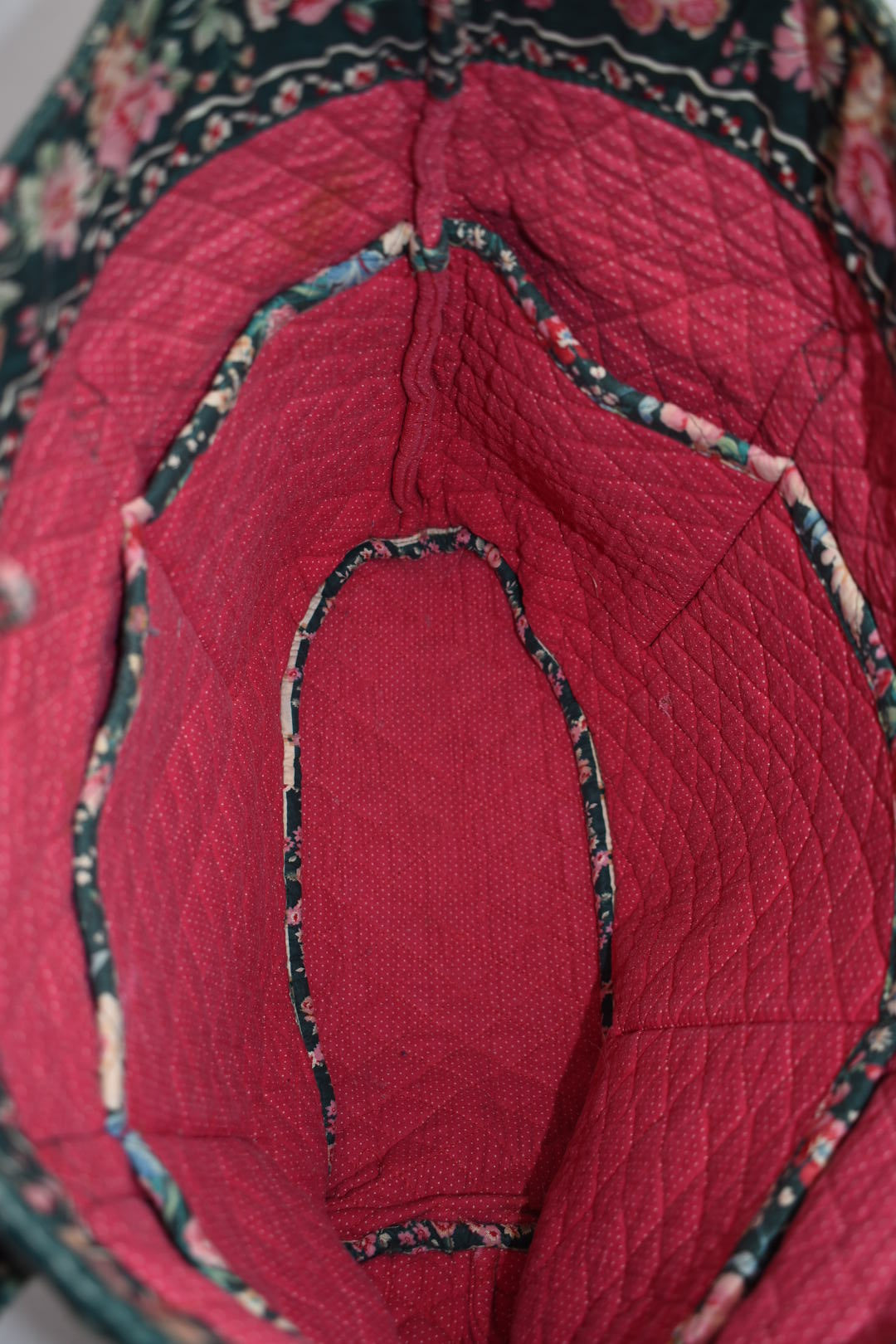 Vintage Vera Bradley Large Vera Tote Bag in "Springtime" Pattern