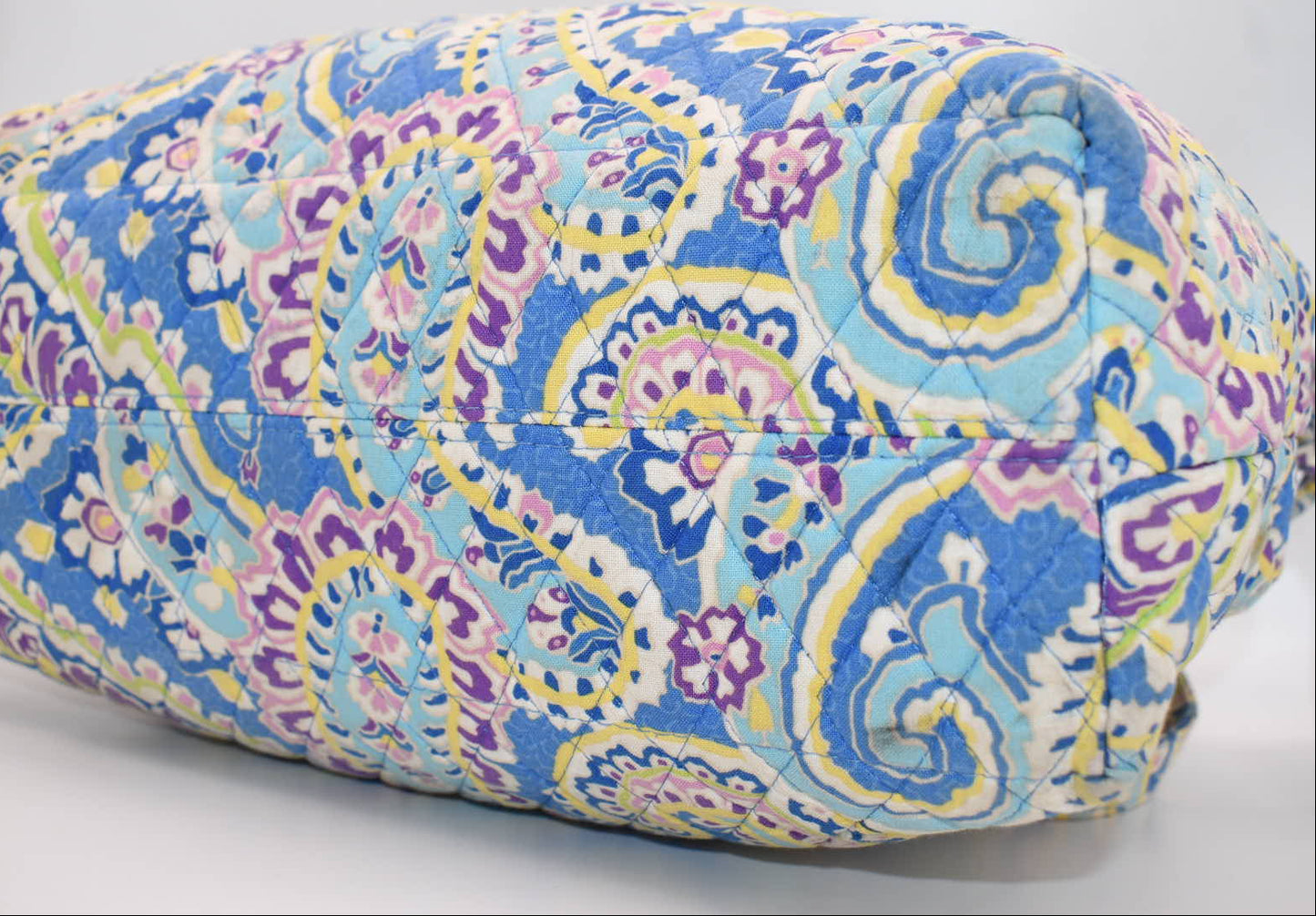 Vera Bradley East/West Tassel Tote Bag in "Capri Blue" Pattern