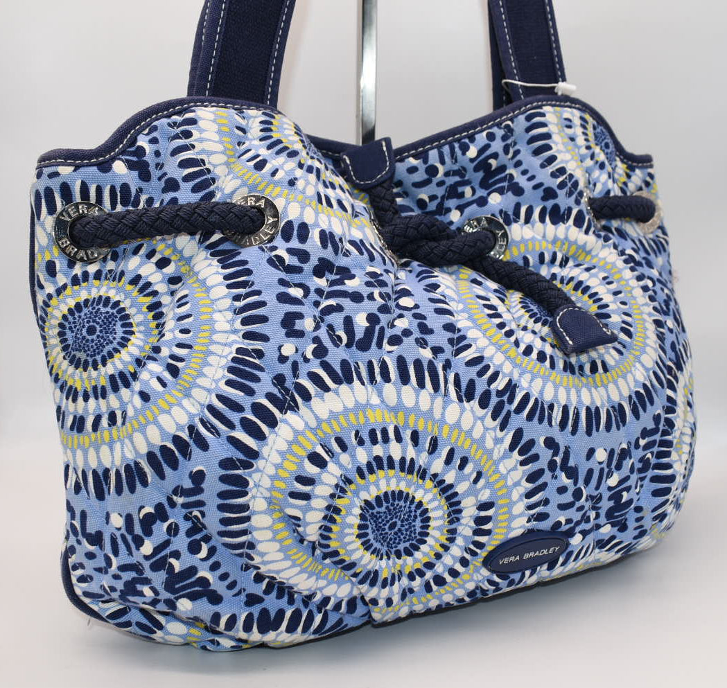 Vera Bradley Quilted Cinch Shoulder Bag in "Starry Night" Pattern