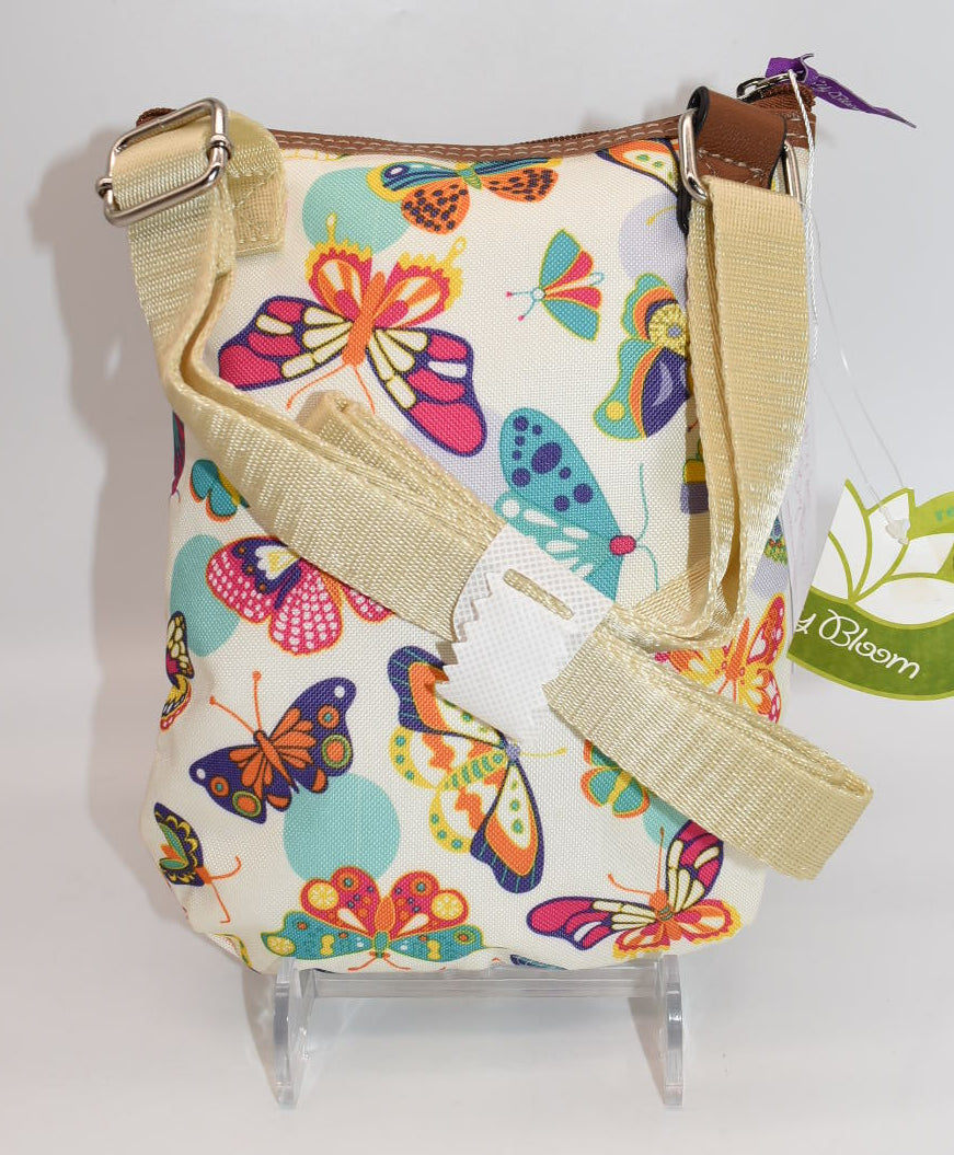 Lily Bloom Eva Multi Section Mini Crossbody Bag in "Butterfly Twister"