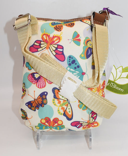 Lily Bloom Eva Multi Section Mini Crossbody Bag in "Butterfly Twister"