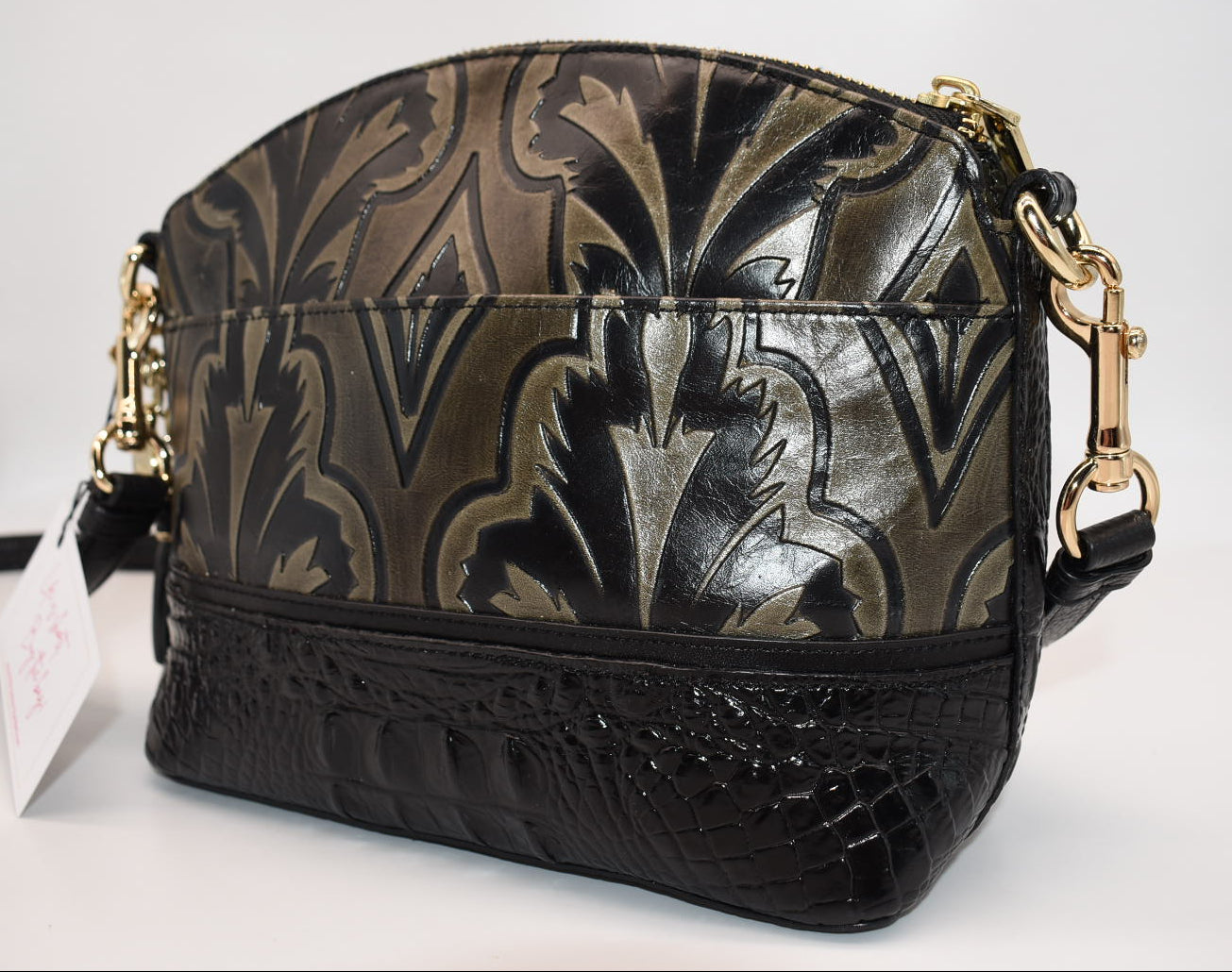 Brahmin Mini Duxbury Crossbody Bag in Mirage Taupe