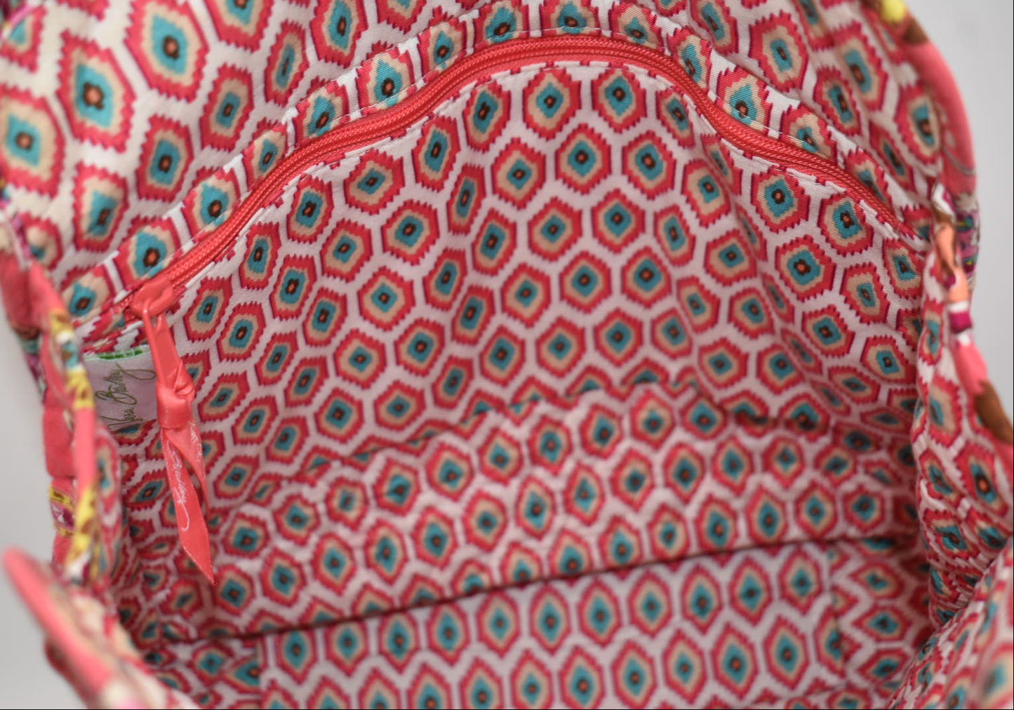 Vera Bradley Tall Tote Bag in "Call Me Coral" Pattern