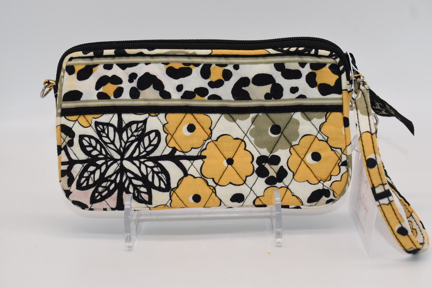 Vera Bradley Quilted Cotton Wristlet/ Mini Bag in "Go Wild" Pattern