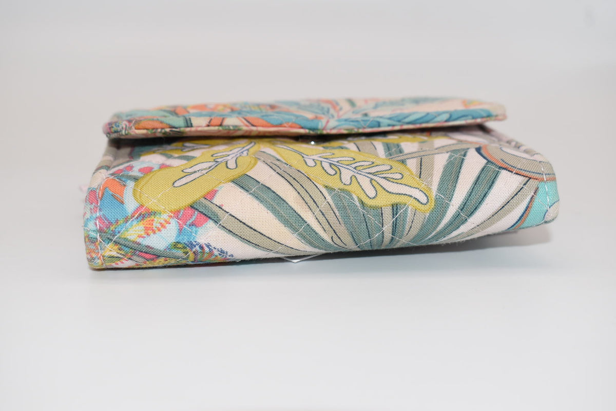 Vera Bradley RFID Riley Compact Wallet in "Rain Forest Canopy" Pattern