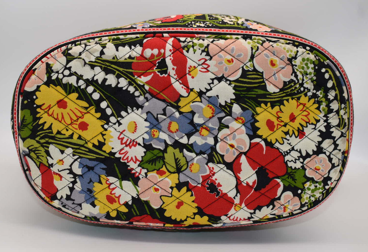 Vera Bradley Large Angled Tote Bag in "Poppy Fields" Pattern