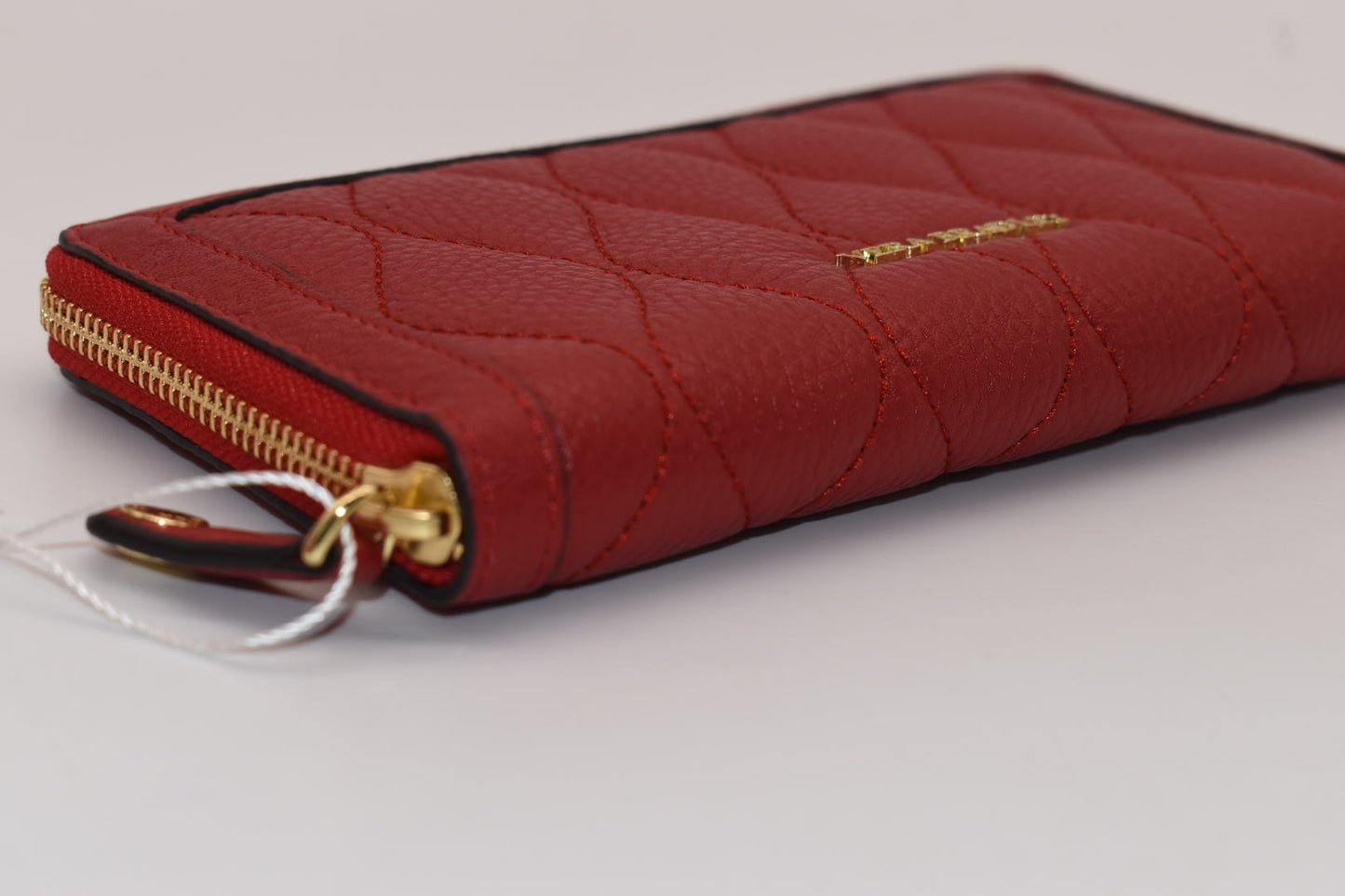 Vera Bradley Quilted Leather Georgia Wallet in Tango Red