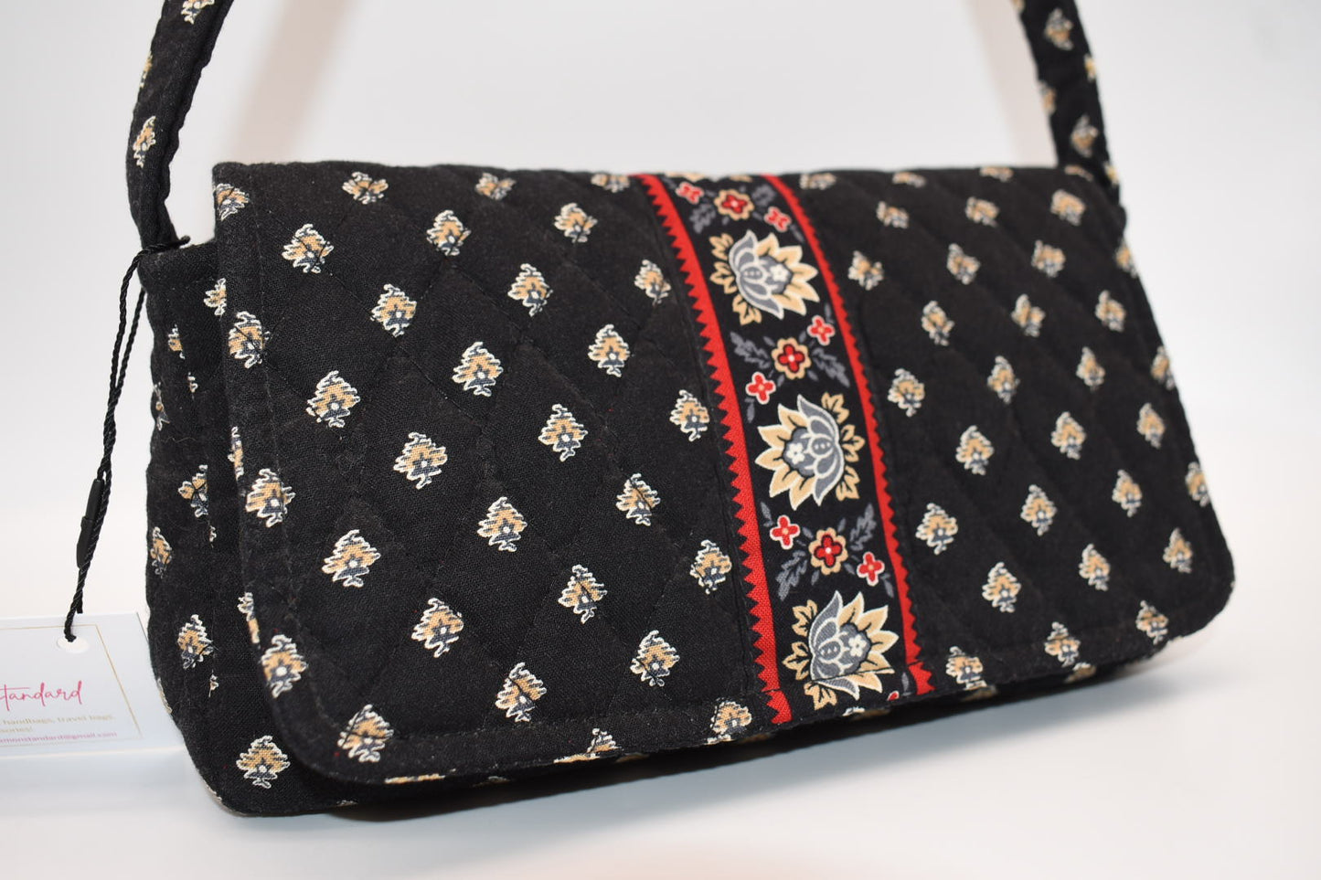 Vera Bradley Shoulder Bag in "Classic Black" Pattern