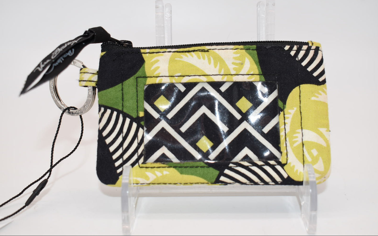 Vera Bradley Zip ID Case in "La Neon Rose" Pattern