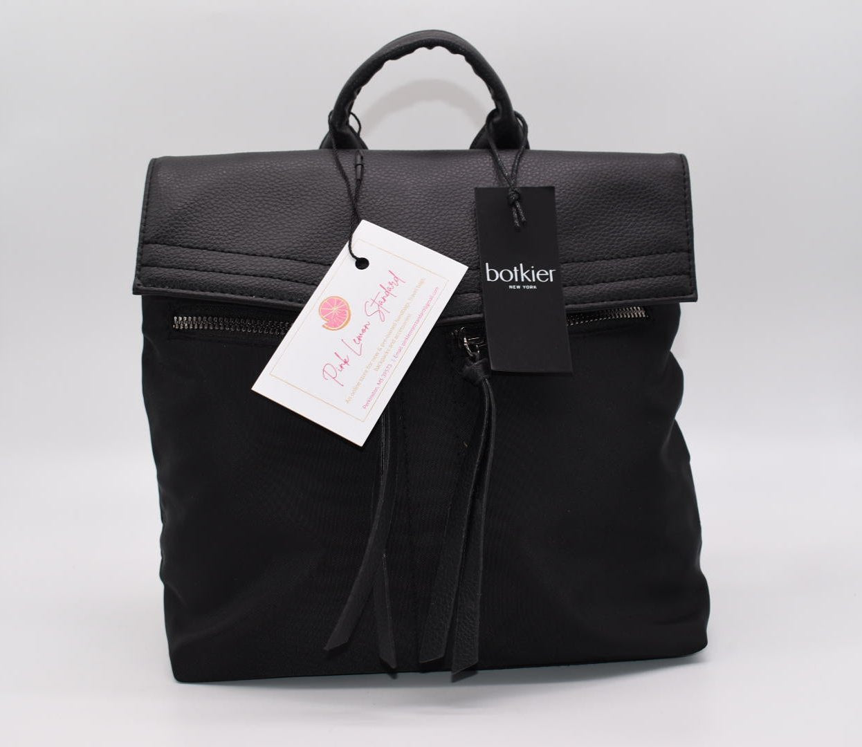 botkier trigger leather backpack Botkier Small Trigger Backpack – Pink Lemon Standard