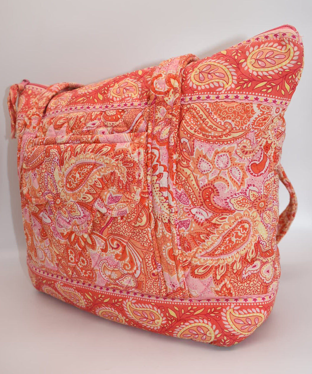Vera Bradley Villager Tote Bag in "Sherbet" Pattern