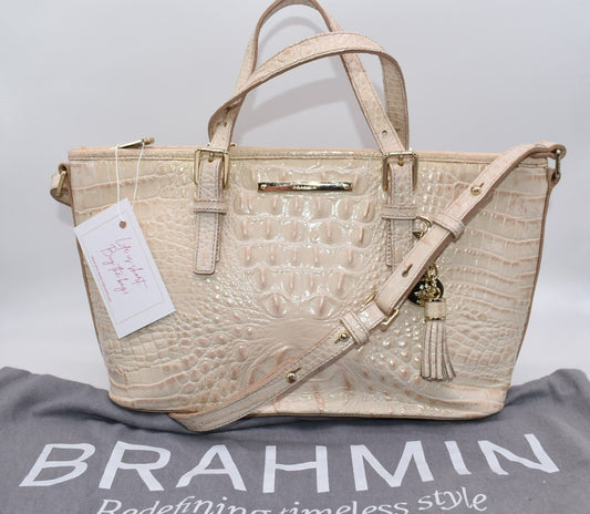 Brahmin Mini Asher Leather Satchel Bag