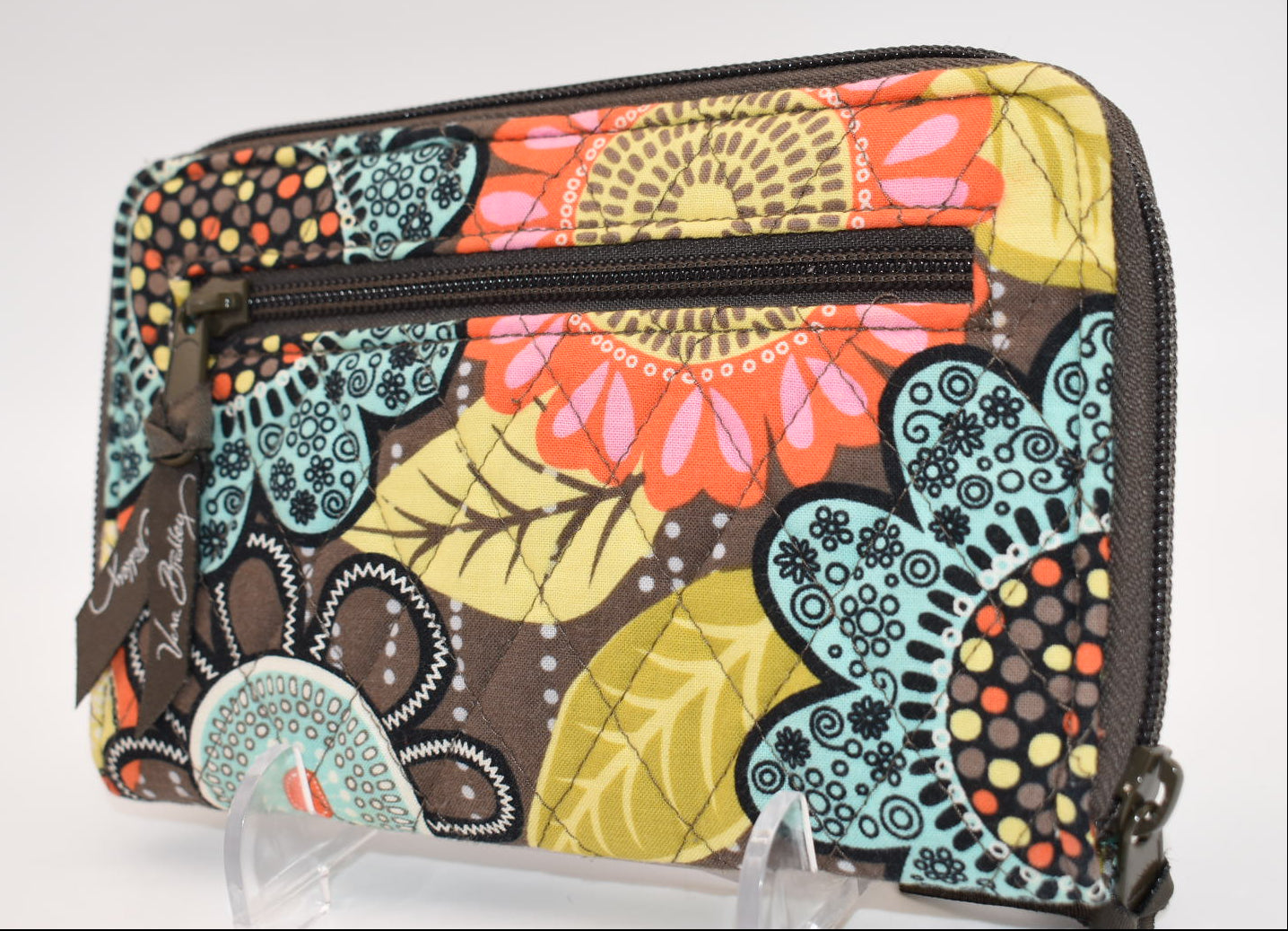 Vera Bradley Turnlock Wallet in "Flower Shower" Pattern