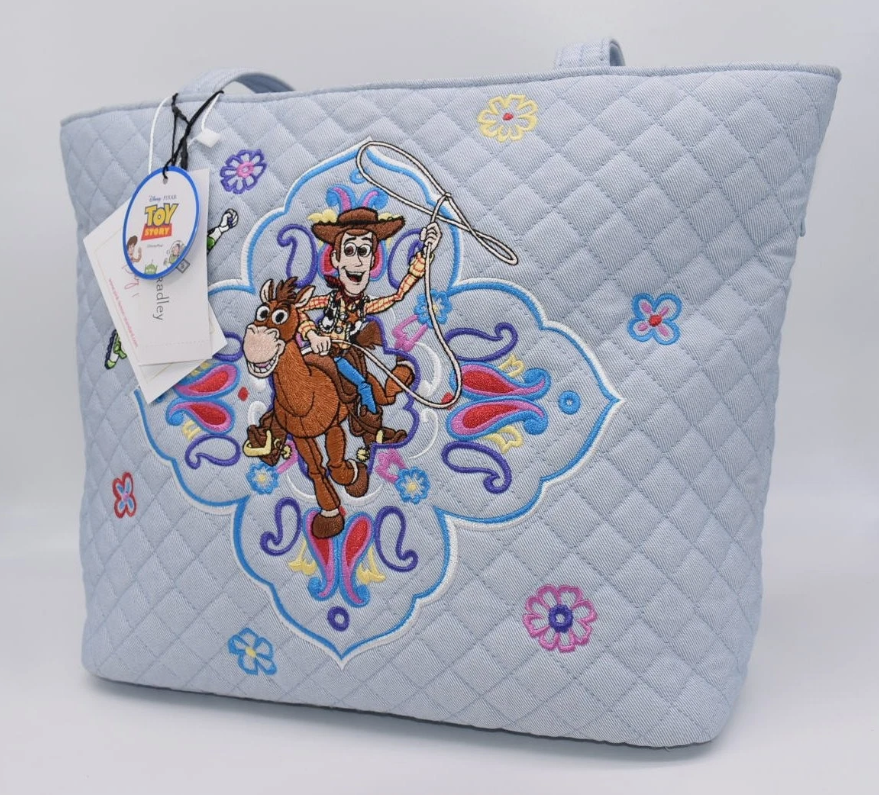 Vera Bradley Denim Small Vera Tote Bag in "Andy's Room"