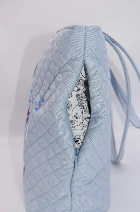 Vera Bradley Denim Small Vera Tote Bag in "Andy's Room"