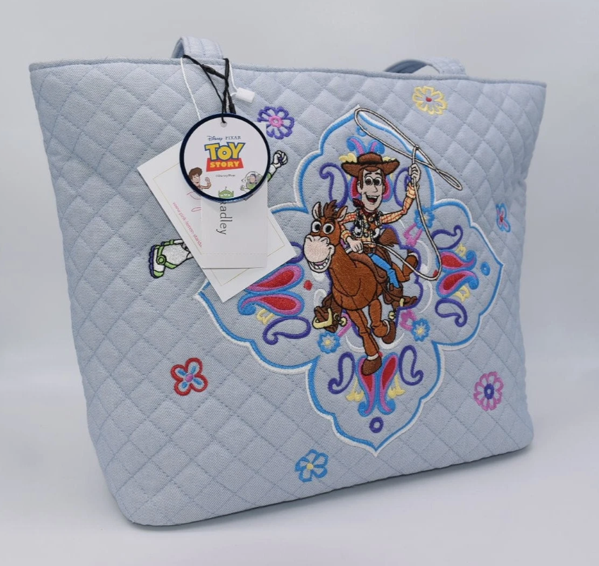 Vera Bradley Denim Small Vera Tote Bag in "Andy's Room"