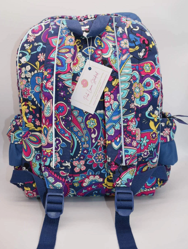 Vera Bradley Ruffle Backpack in Sensational Six Paisley w/ Ears
