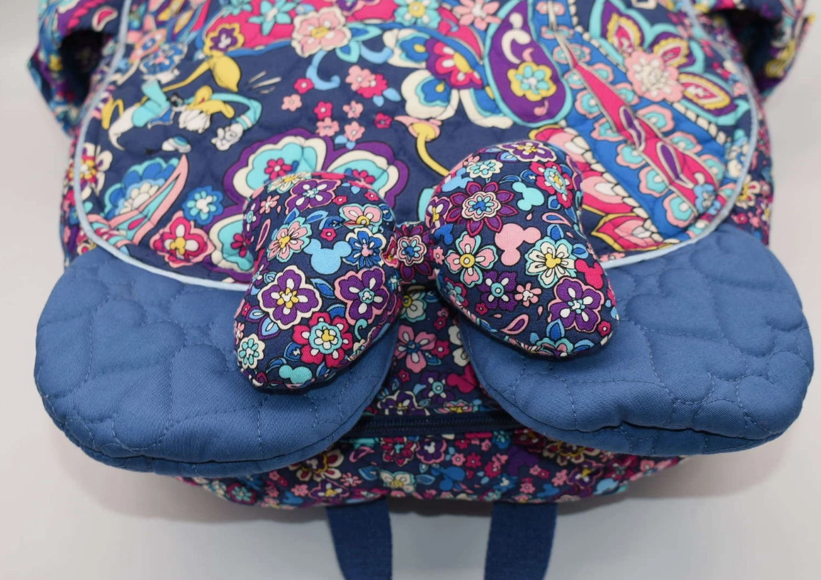 Vera Bradley Ruffle Backpack in Sensational Six Paisley w/ Ears