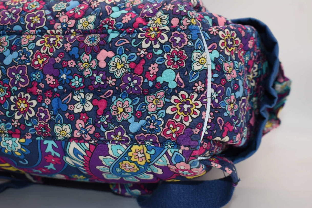 Vera Bradley Ruffle Backpack in Sensational Six Paisley w/ Ears
