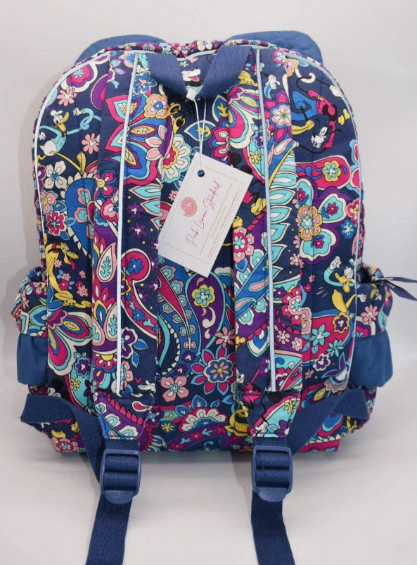 Vera Bradley Ruffle Backpack in Sensational Six Paisley w/ Ears