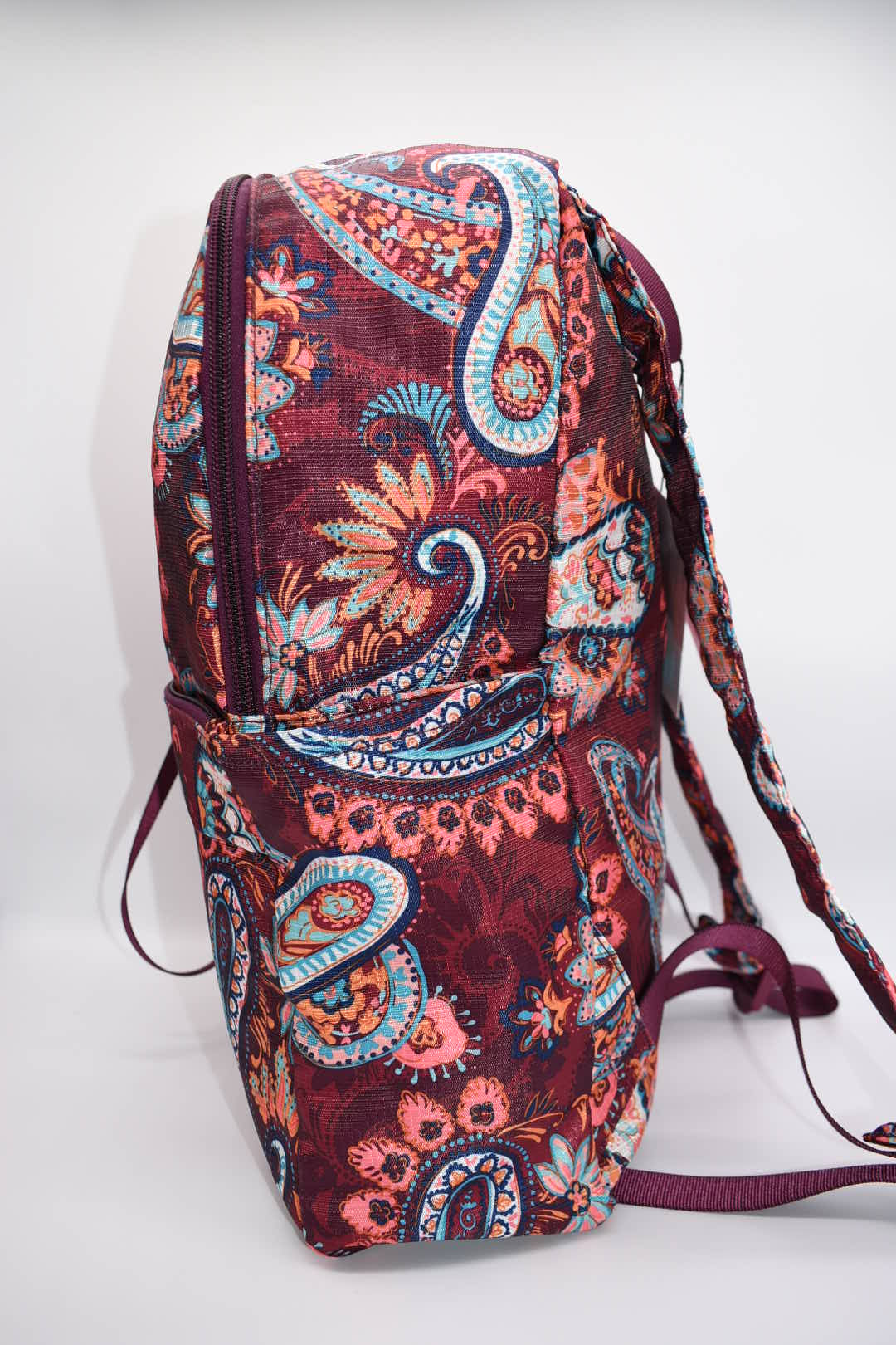 Vera Bradley ReACTIVE Ripstop Backpack & Pouch in "Paisley Jamboree" Pattern