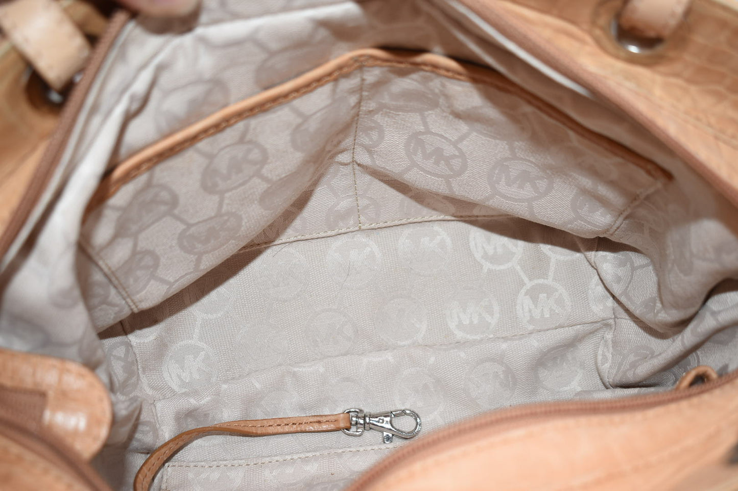 Michael Kors Leather Embossed Croc Tote Bag
