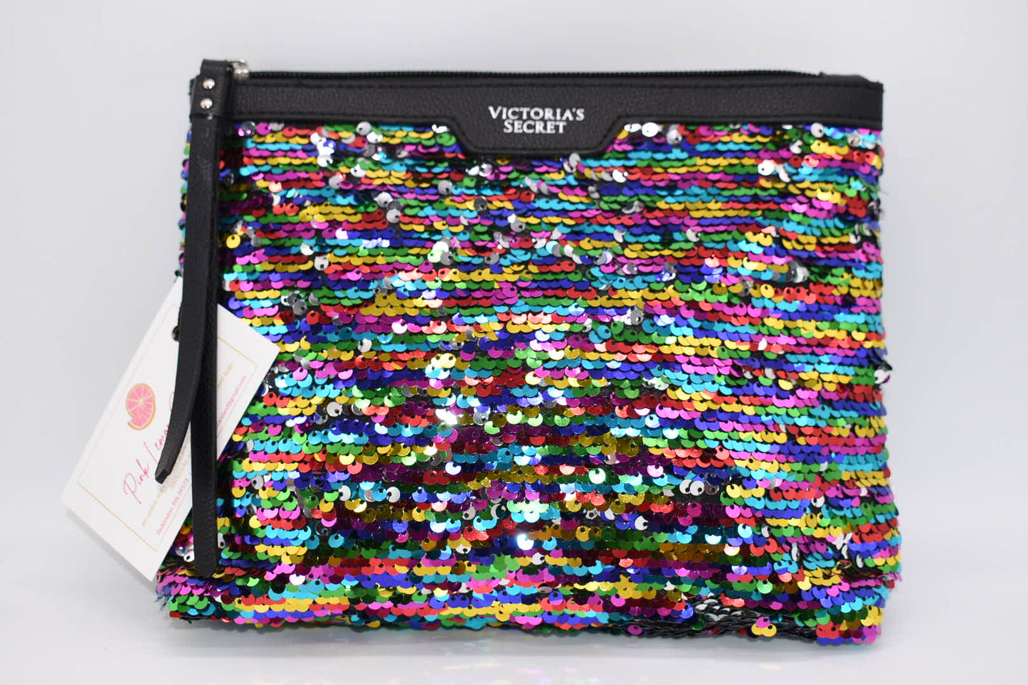Victoria Secret Multicolor Sequin Clutch Bag