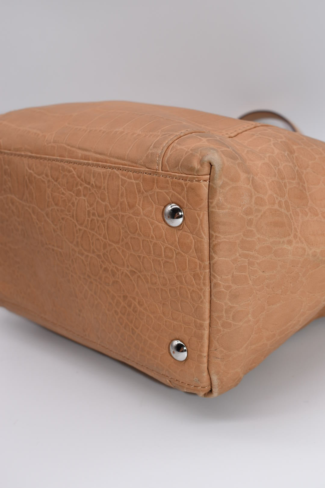 Michael Kors Leather Embossed Croc Tote Bag