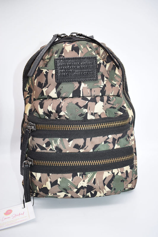 Marc Jacobs Green Camo Packrat Backpack