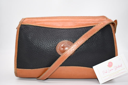 Vintage Dooney & Bourke Pebbled Leather Shoulder Bag