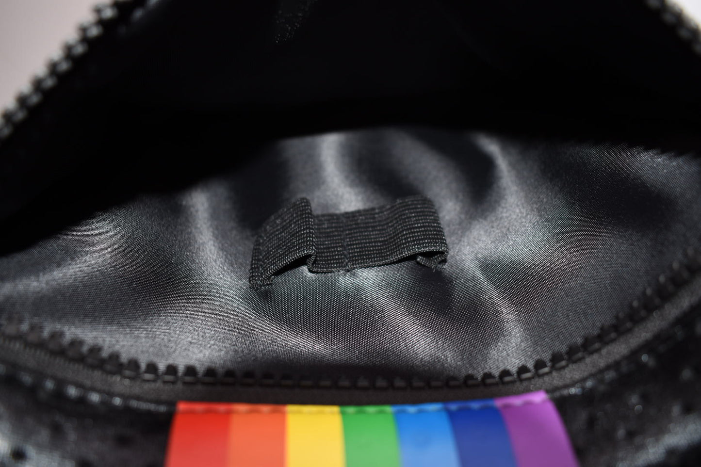 Parker & Hyde Large Black Rainbow Neoprene Backpack