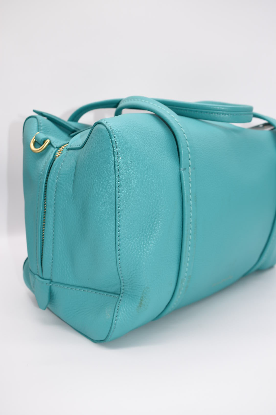 Vera Bradley Mallory Leather Satchel Bag in Turquoise Sea