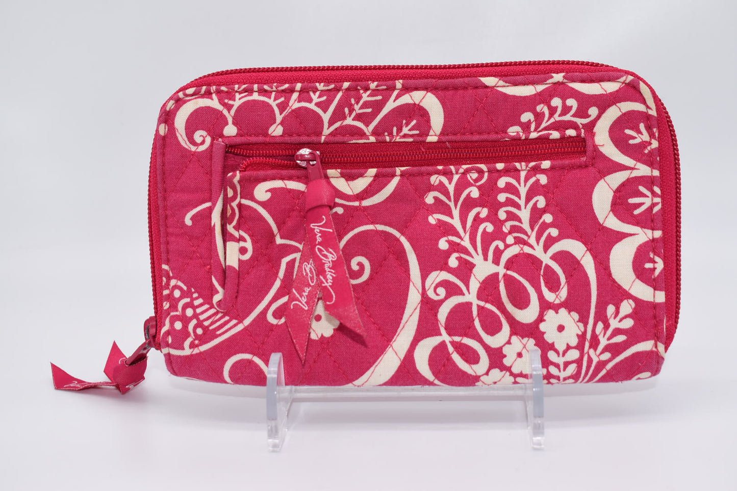 Vera Bradley Zip Around Wallet in "Cupcake Pink" Pattern