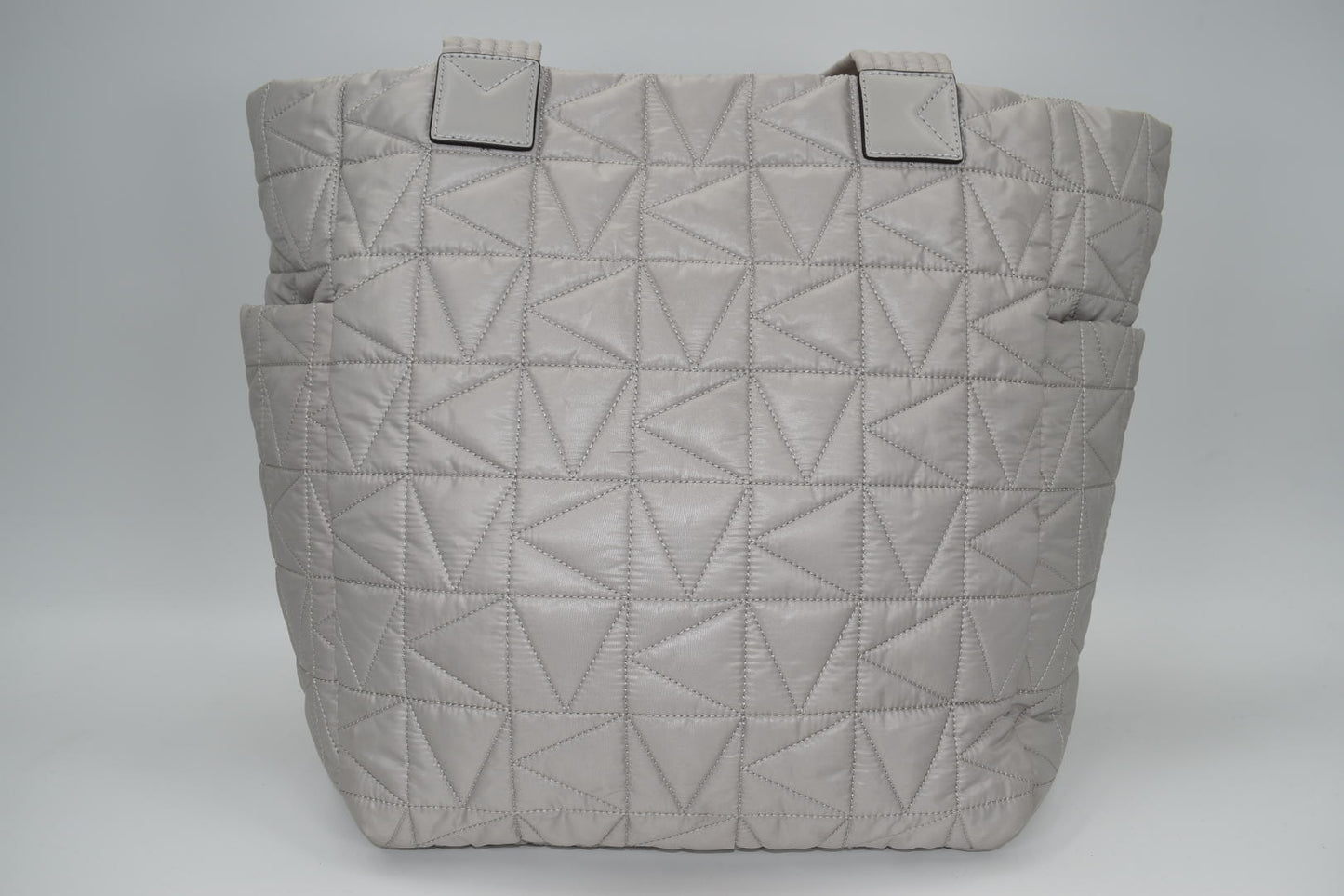 Michael Kors Winnie Large Quilted Tote Bag in Aluminum Color