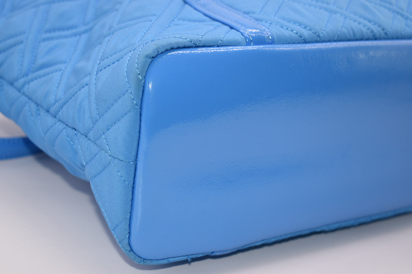 Vera Bradley Microfiber Trimmed Small Vera Tote Bag in "Coastal Blue"