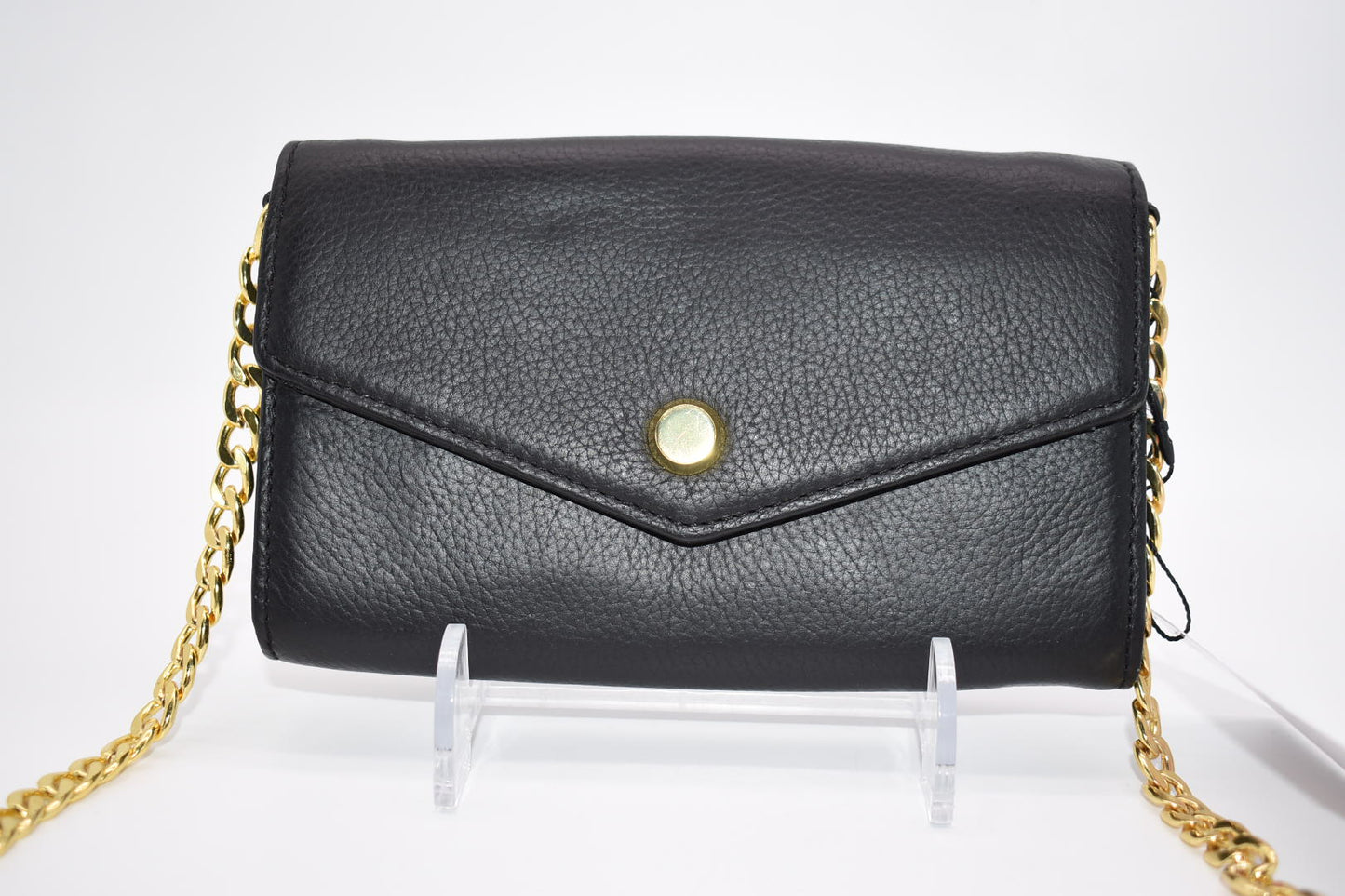 Stella & Max Leather Crossbody Smartphone Wallet in Black