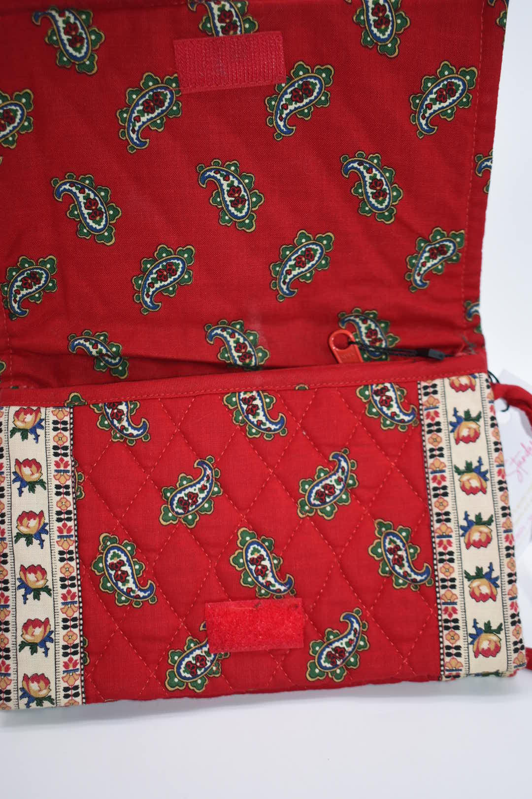 Vintage Vera Bradley Elite Crossbody Bag in "Red - 1991" Pattern