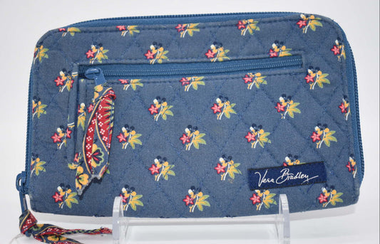 Vera Bradley Zip Around Wallet in "Emily -2004" Pattern