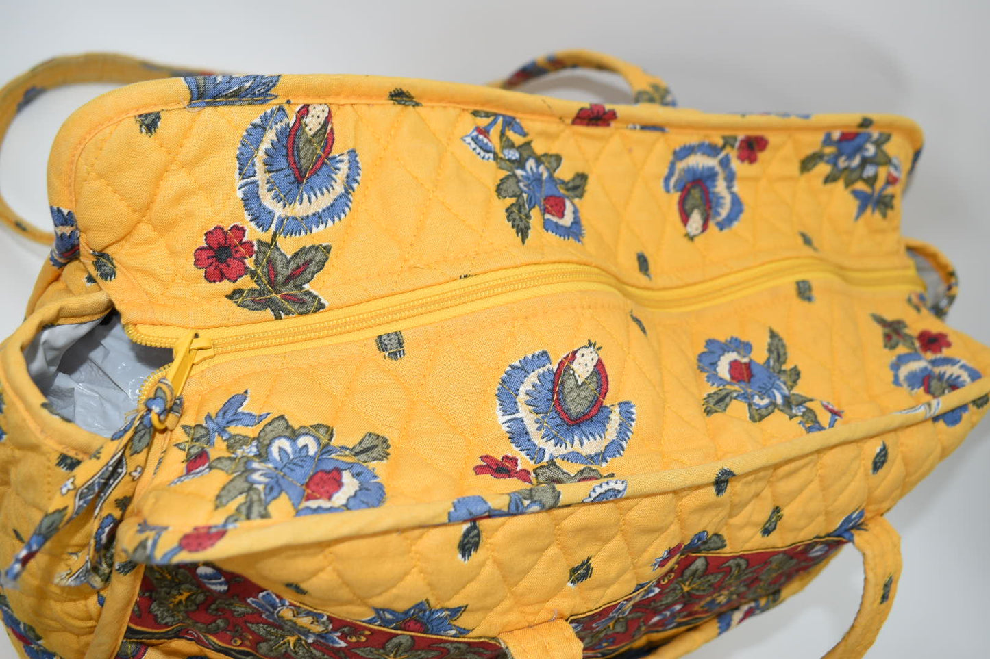 Vera Bradley Diaper Tote Bag in "French Yellow - 1999" Pattern