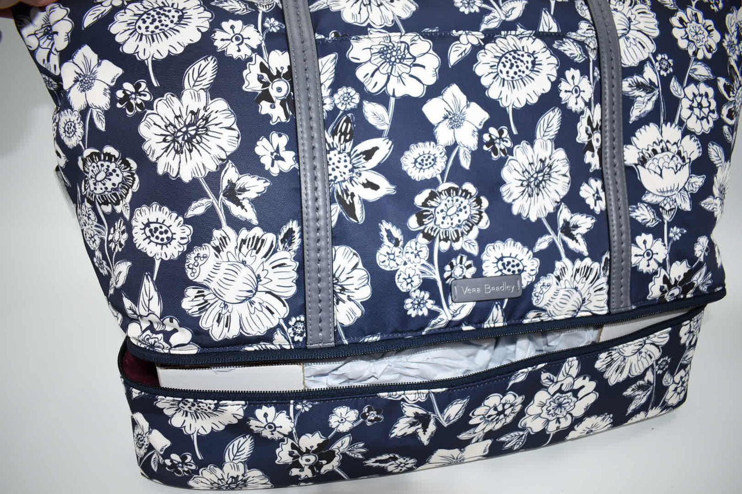Vera Bradley Midtown Travel Bag in "Midnight Floral" Pattern