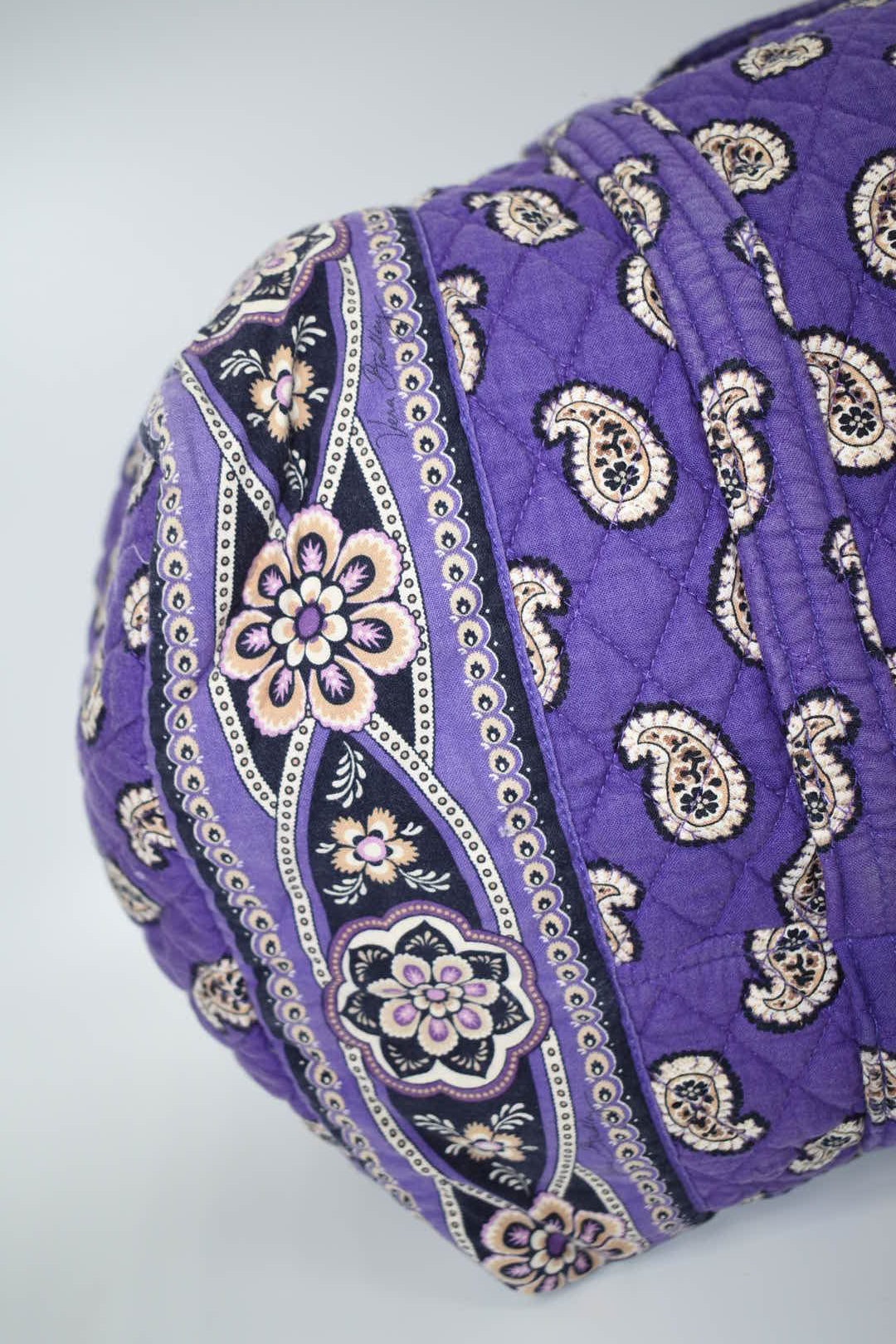 Vera Bradley Large Duffel Bag in "Simply Violet" Pattern