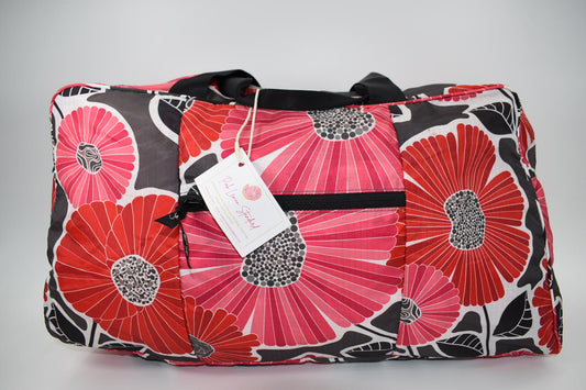 Vera Bradley Packable Large Duffel Bag in "Cheery Blossoms" Pattern
