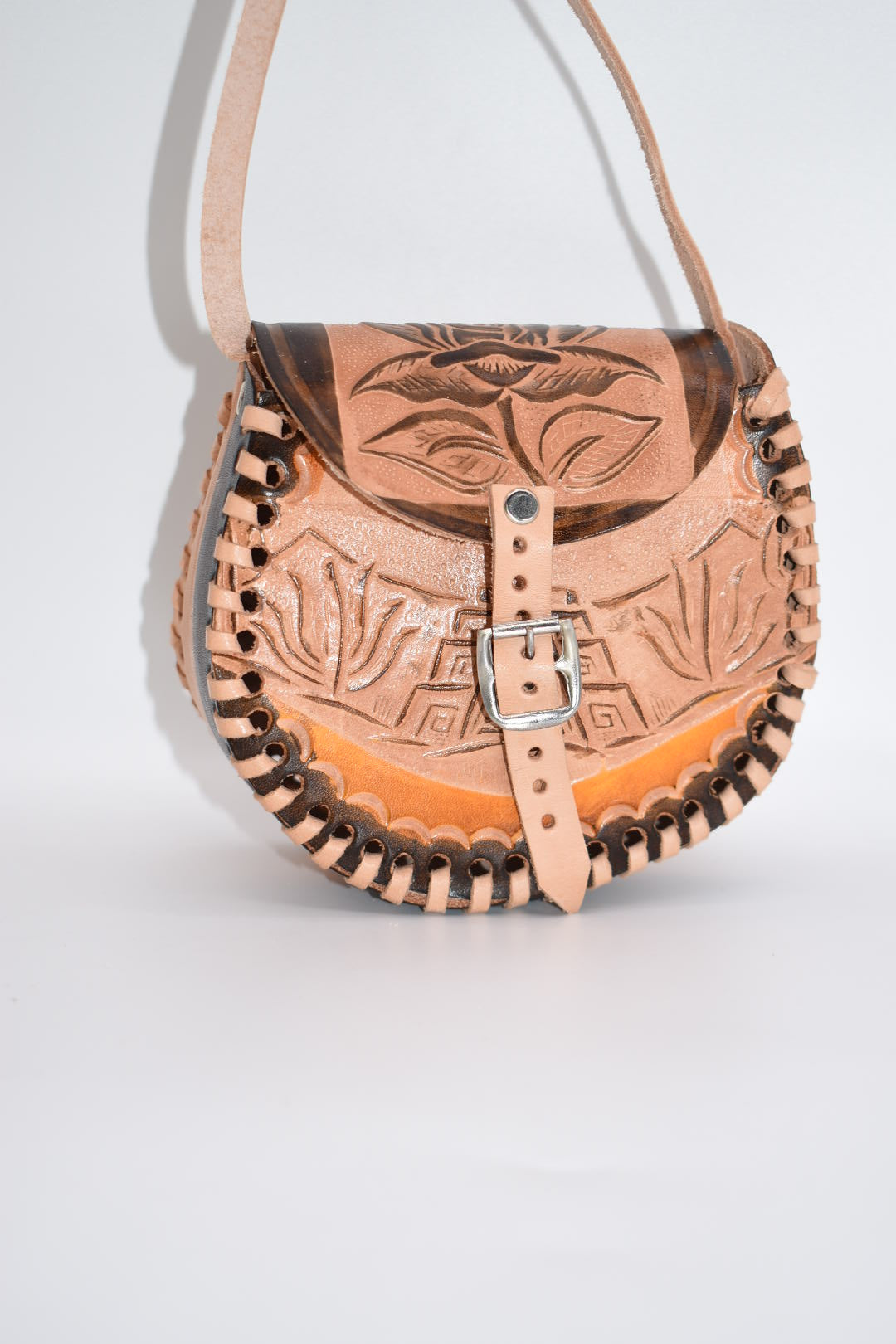 Bolsa De Piel - Leather Mini Shoulder Bag/ Crossbody
