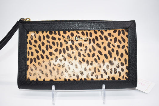 Vera Bradley Mia Leather Wristlet in "Cheetah" Print