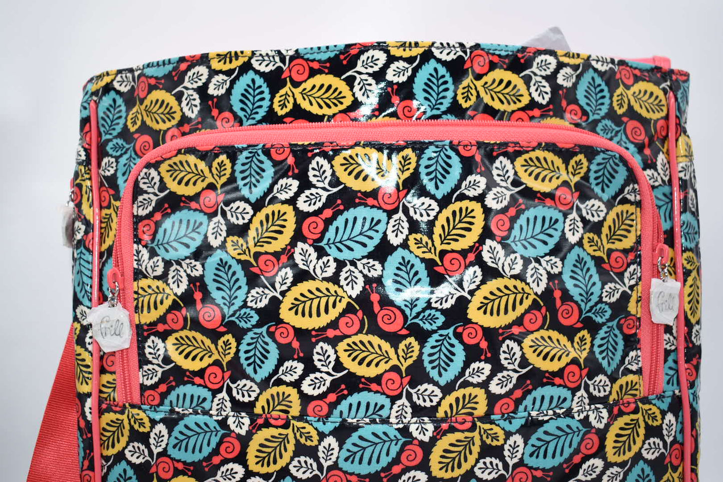 Vera Bradley Frill Messenger Bag in "Happy Snails" Pattern