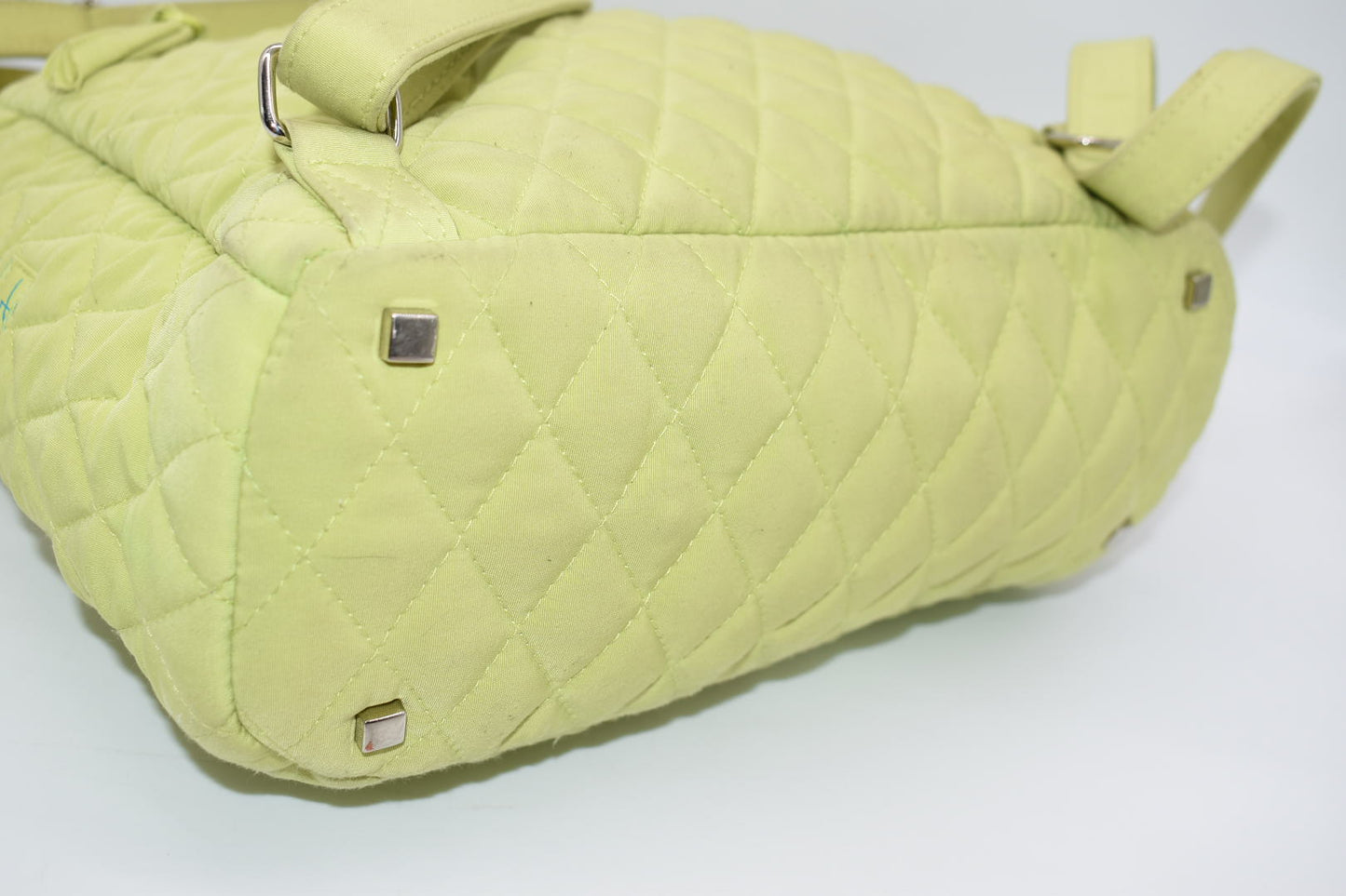 Vera Bradley Microfiber Backpack in "Key Lime" Pattern