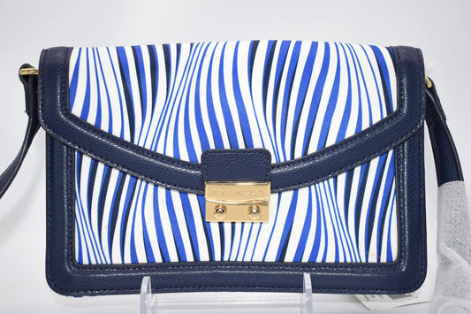 Vera Bradley Tess Crossbody Bag in "Wavy Stripe" Pattern
