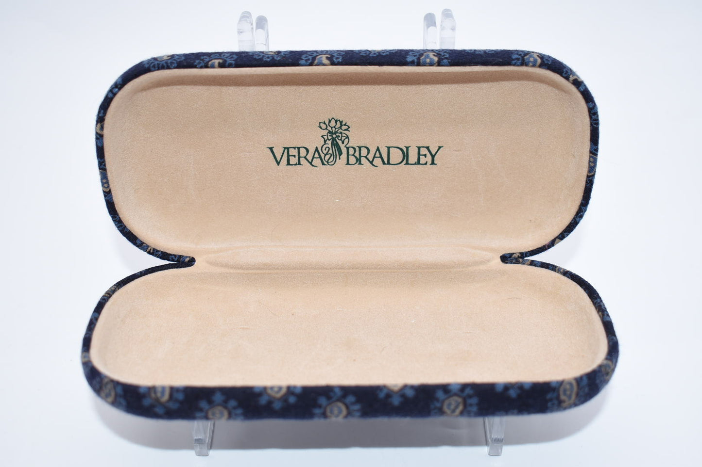 Vera Bradley Hard Eyeglass Case in "Classic Navy -1998" Pattern