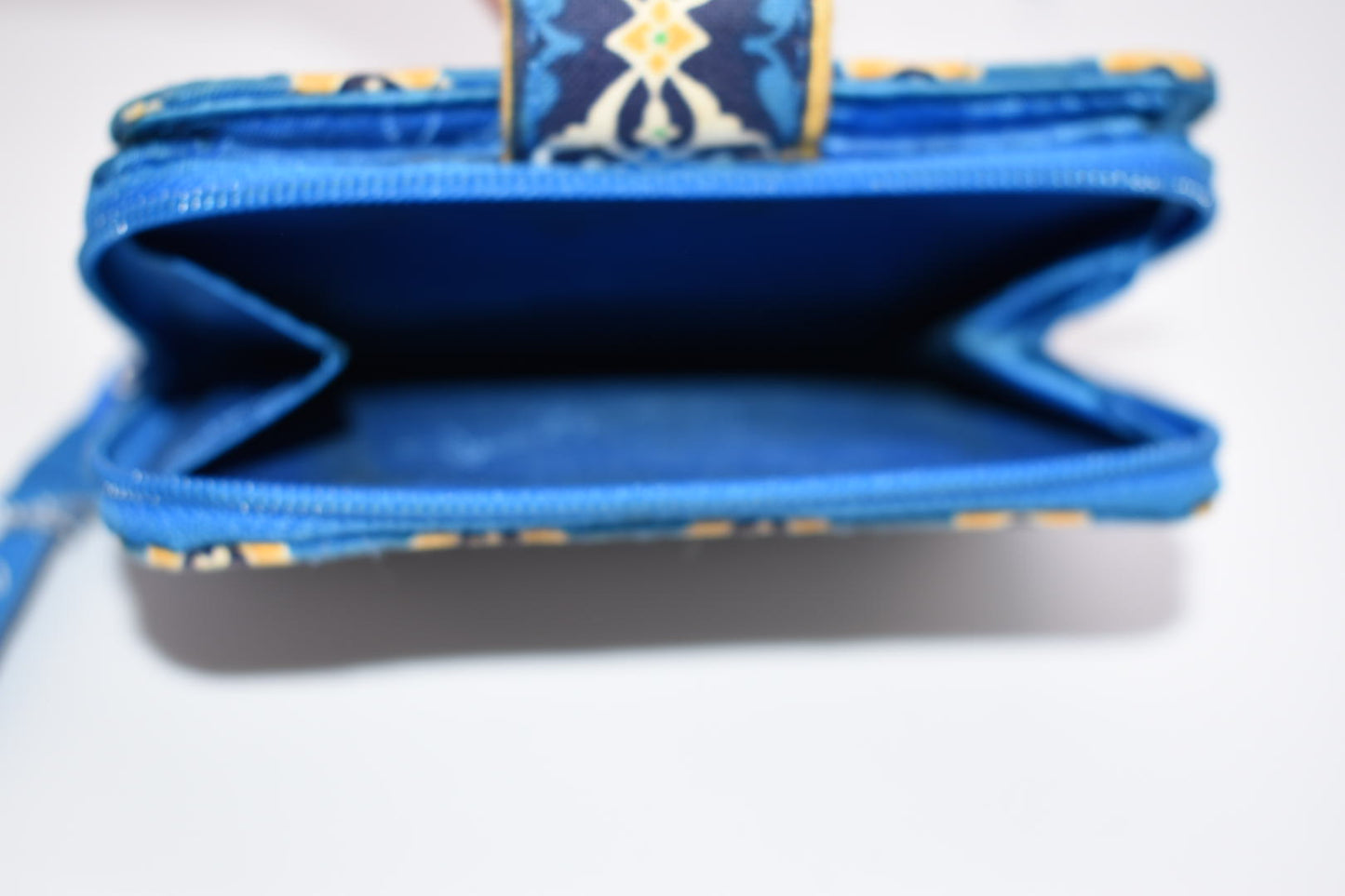 Vera Bradley Mini Zip Wallet in "Riviera Blue" Pattern