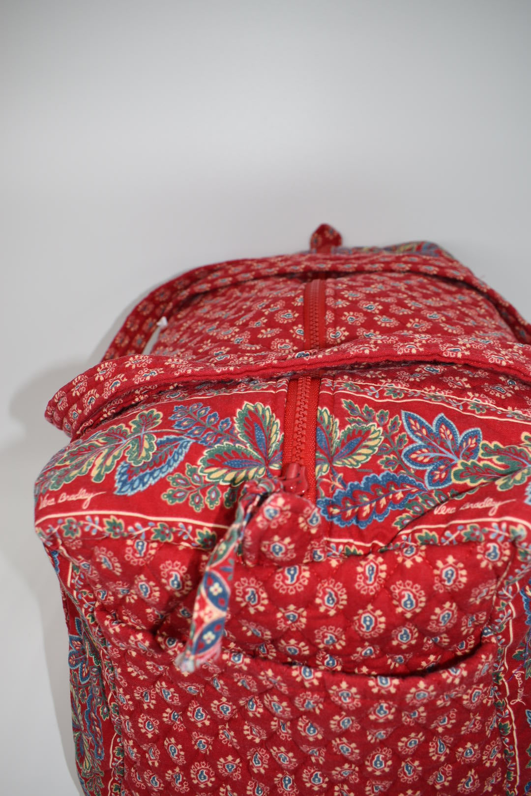 Vera Bradley Large Duffel Bag in "Classic Red-1998" Pattern